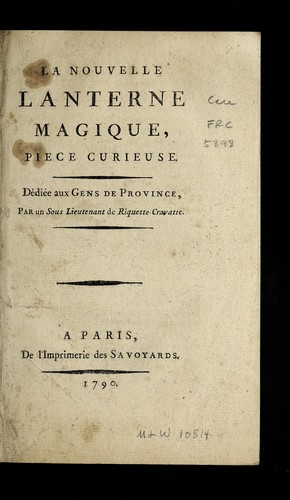 La nouvelle lanterne magique