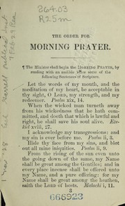 Mission service book, recommended for use in the Reformed Episcopal Church