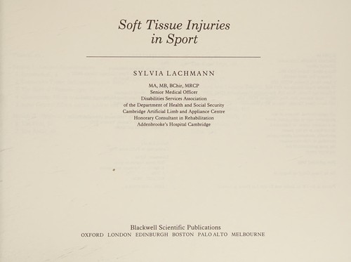Soft Tissue Injuries in Sport