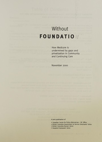 Without foundation