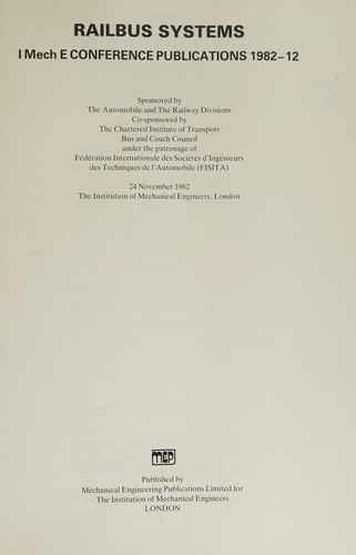 Railbus systems
