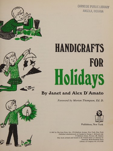 Handicrafts for holidays