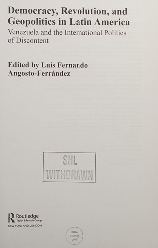 Democracy, revolution and geopolitics in Latin America