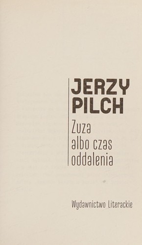 Zuza, albo, Czas oddalenia