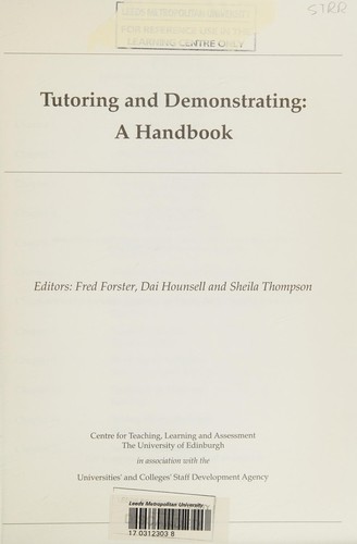 Tutoring and demonstrating