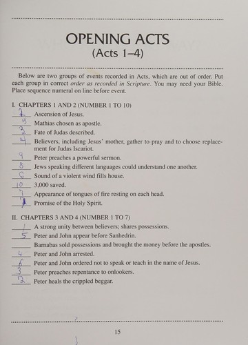 The facts of Acts