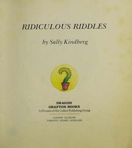 Ridiculous Riddles