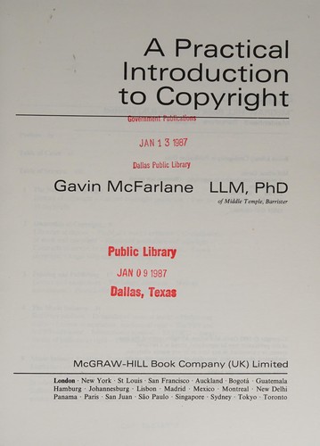 A practical introduction to copyright