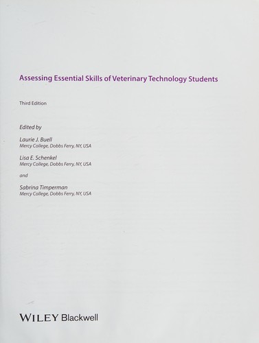 Assessing Essential Skills of Veterinary Technology Students