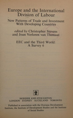 Eec and the Third World