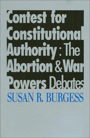Contest for constitutional authority