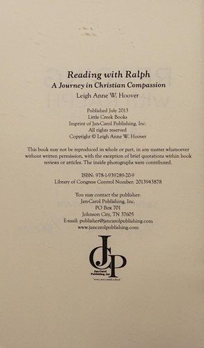 Reading with Ralph - a Journey in Christain Compassion