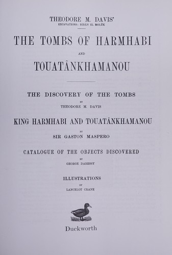 The tombs of Harmhabi and Touatânkhamanou