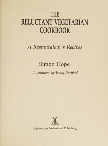 The reluctant vegetarian cookbook