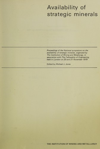 Availability of Strategic Minerals