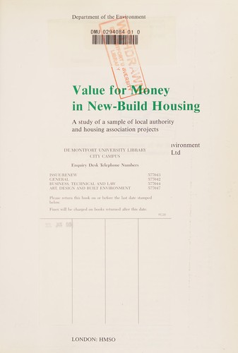Value for Money in New-Building Housing