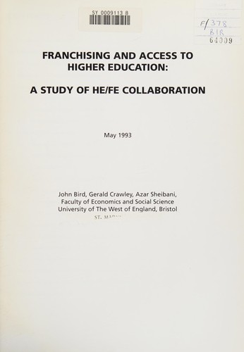 Franchising and access to higher education