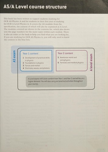 A Level Physics a for OCR Year 1 and as Student Book