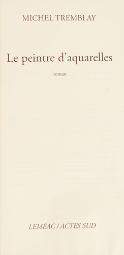 Le peintre d'aquarelles