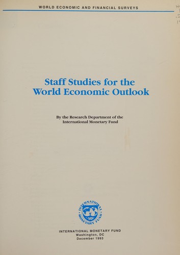 Staff Studies of the World Economic Outlook