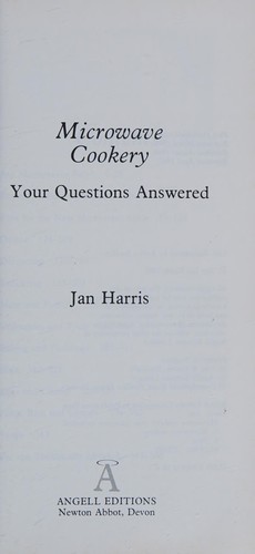 Microwave Cookery