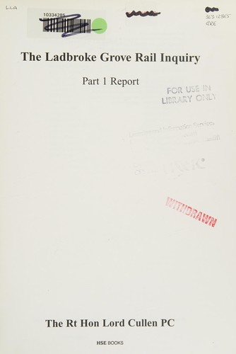The Ladbroke Grove rail inquiry
