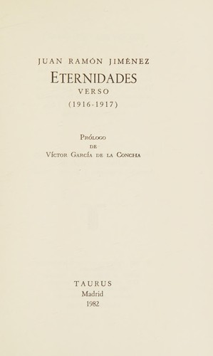 Eternidades, verso (1916-1917)