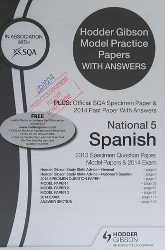 National 5 Spanish 2014-2015