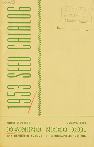 1953 seed catalog