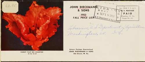 1953 fall price list