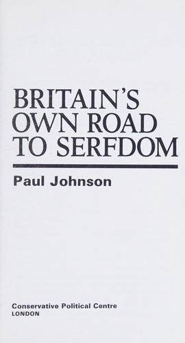 Britain's own road to serfdom