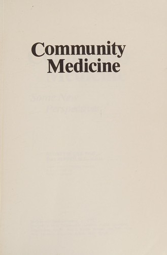 Community medicine