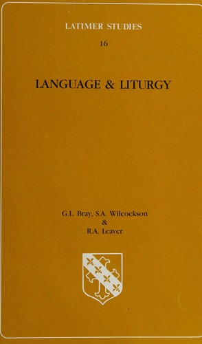 Language & liturgy