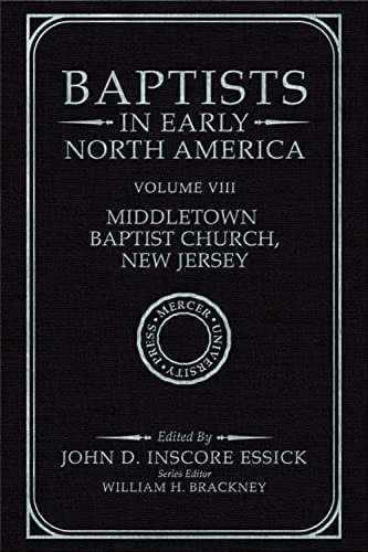 Baptists in Early North America--Middletown Baptist Church, New Jersey