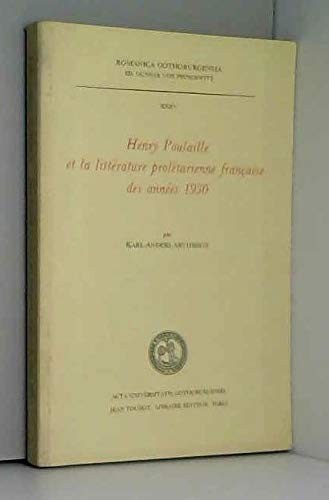 Henry Poulaille et la littérature prolétarienne française des années 1930
