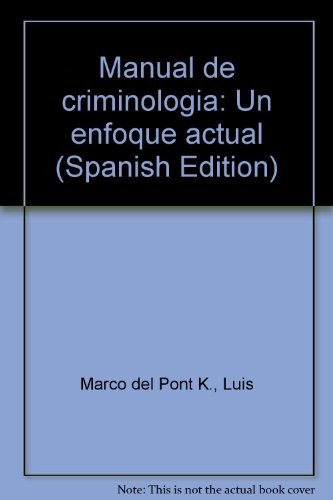 Manual de criminología