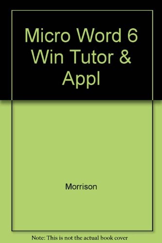 Microsoft Word 6 for Windows