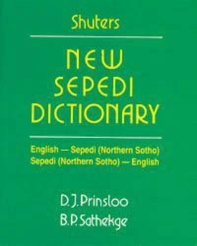 Shuters new Sepedi dictionary