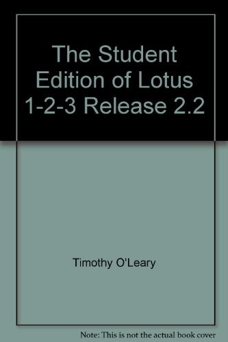 The student edition of Lotus 1-2-3