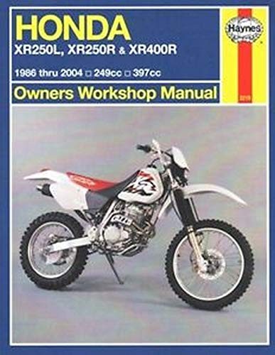 Honda XR250L, XR250R and XR400R 1986 Thru 2004