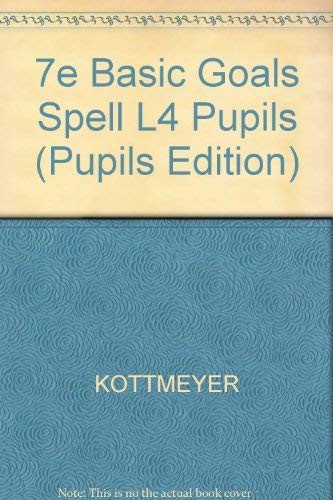 Basic Goals in Spelling, Level 4