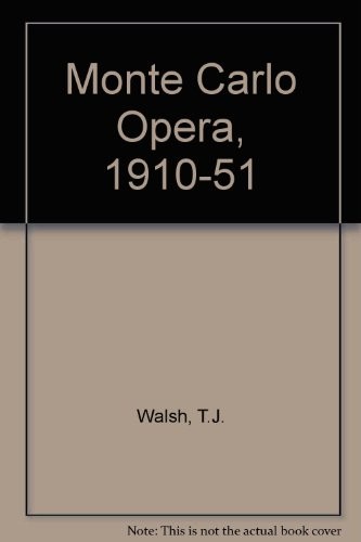 Monte Carlo Opera, 1910-51