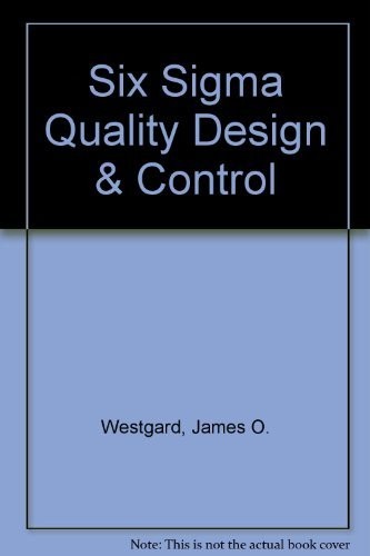 Six sigma quality design and control