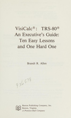 VisiCalc--TRS-80