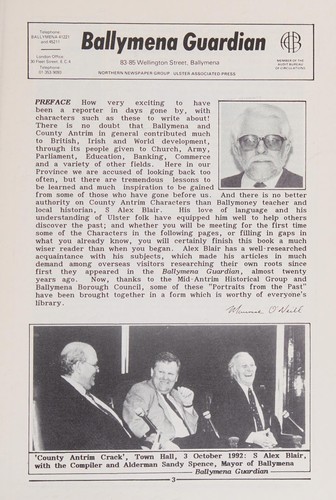 S Alex Blair's County Antrim characters
