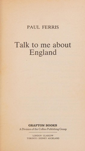 Talk to me about England
