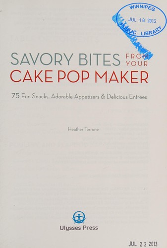 Savory Bites from Your Cake Pop Maker
