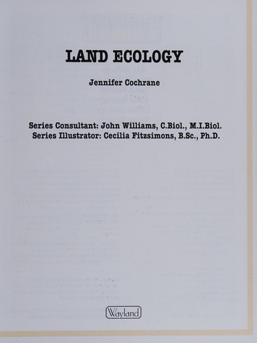 Land Ecology (Project Ecology)
