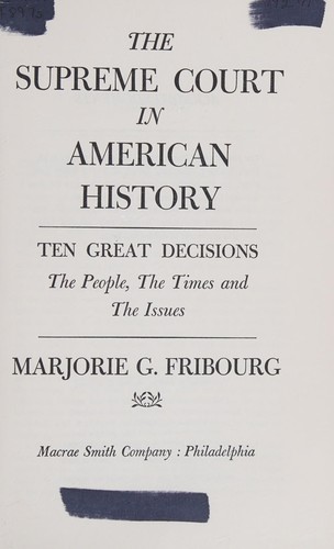 The Supreme Court in American history