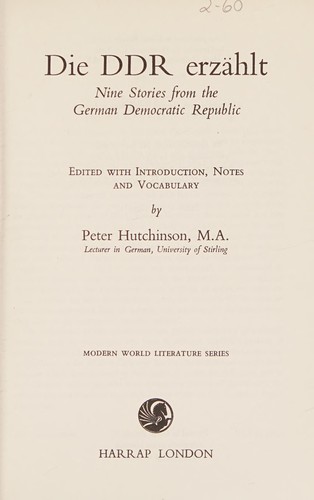 Die DDR erzählt